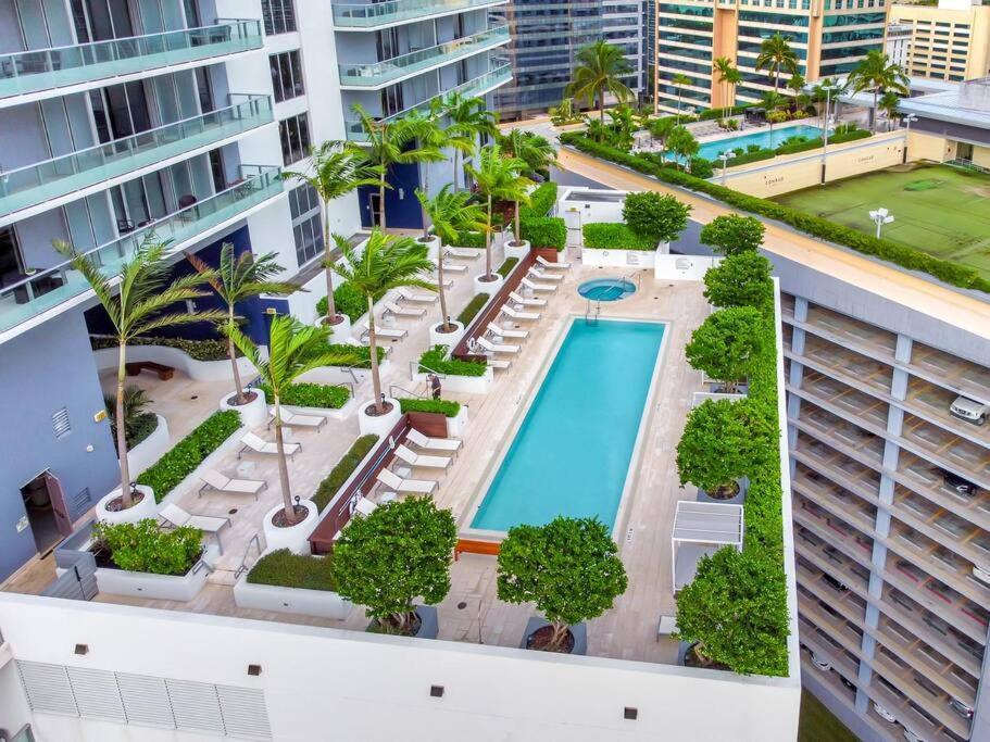 Lovely Upscale Condo Gorgeous View 2Bd 2Bath In Brickell Miami Luaran gambar